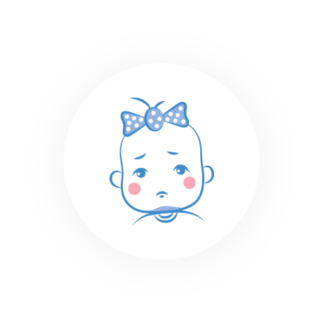 Symptoms of colic:  red face
